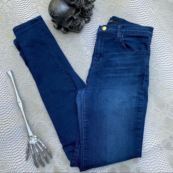 J brand tall medium wash high rise skinny jeans - Picture 1 of 7